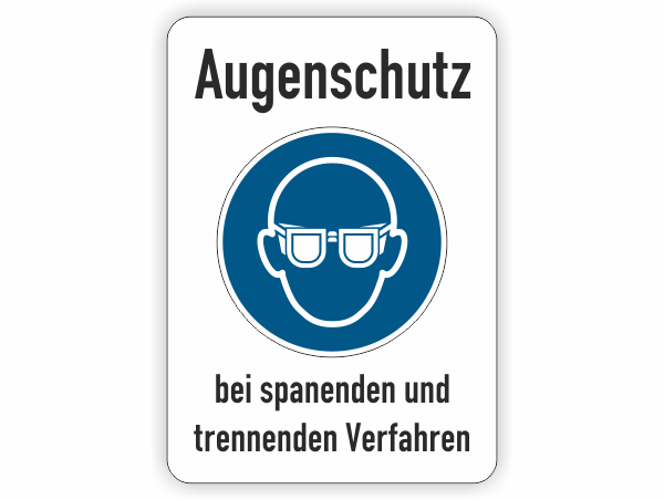 Augenschutz bei spanenden Verfahren