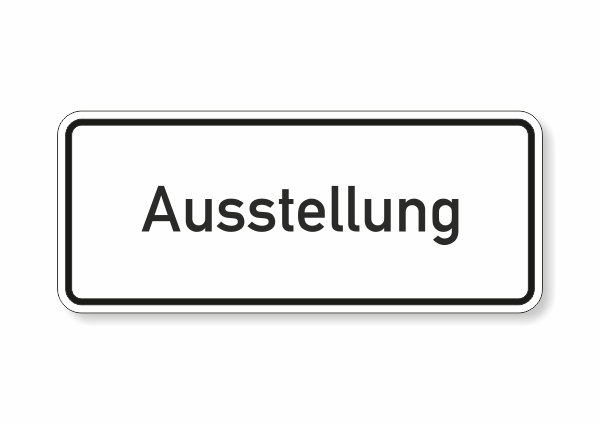 Ausstellung Aufkleber