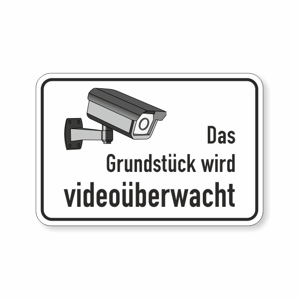 Das Grundstück wird videoüberwacht