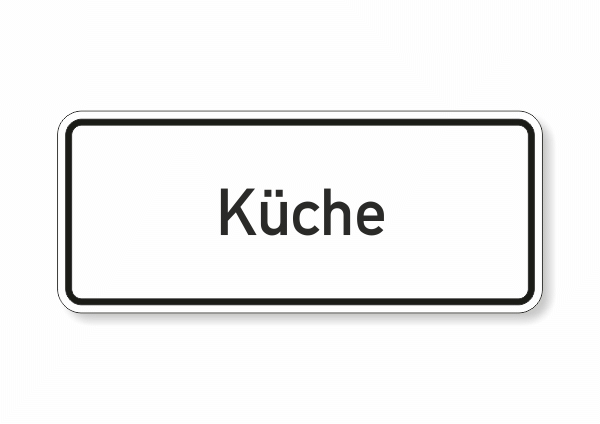 Küche Türschild