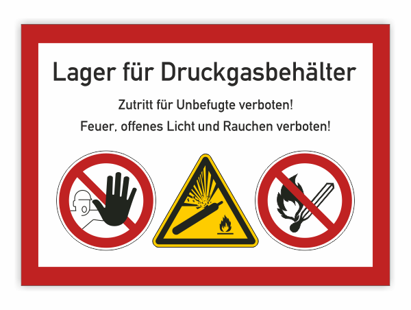 Lager für Druckgasbehälter