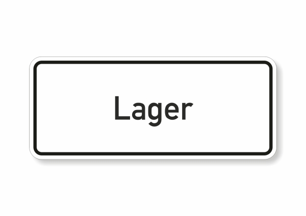 Lager Türschild