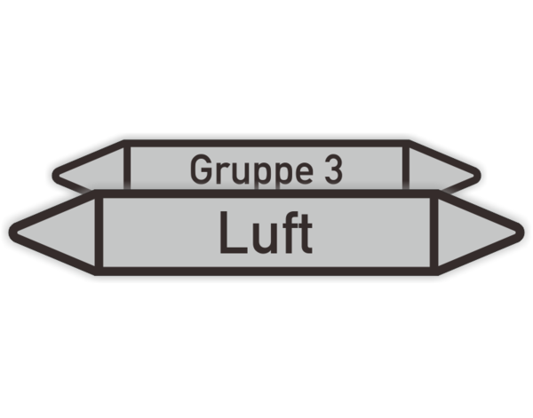 Rohrkennzeichnung, Gruppe 3, Luft