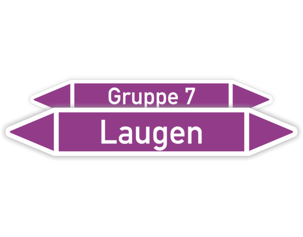 Rohrkennzeichnung, Gruppe 7, Laugen