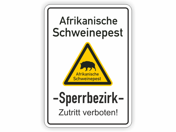 Afrikanische Schweinepest - Sperrbezirk
