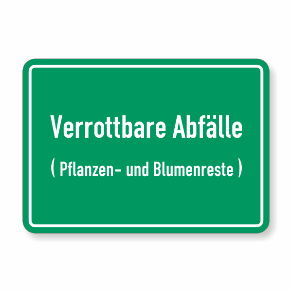 Verrottbare Abfälle - Zur Abfallsortierung