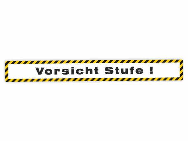 Vorsicht Stufe 850 x 100 mm