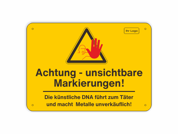 Achtung - unsichtbare Markierungen