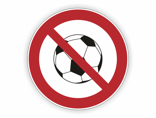 Ballspiele verboten