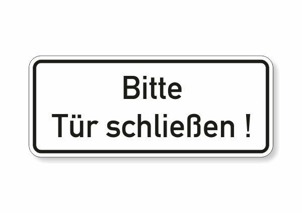 Bitte Tür schließen