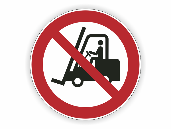 Für Flurförderzeuge verboten