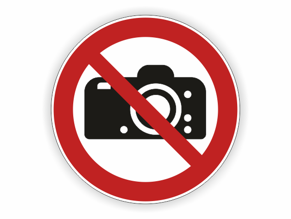 Fotos machen verboten