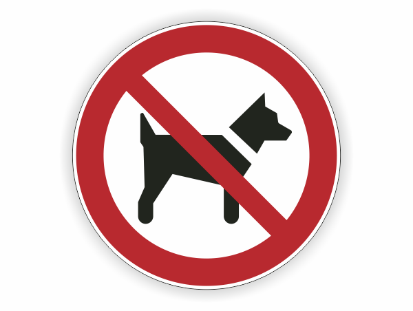 Für Hunde verboten