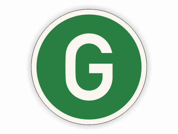 G - Schild "geräuscharm" für LKW