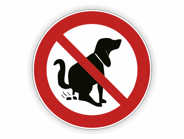 Hundehaufen verboten