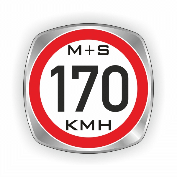 170 km/h Reifenindex-Aufkleber