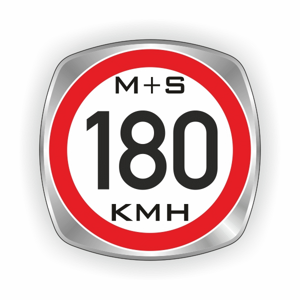 180 km/h Reifenindex-Aufkleber