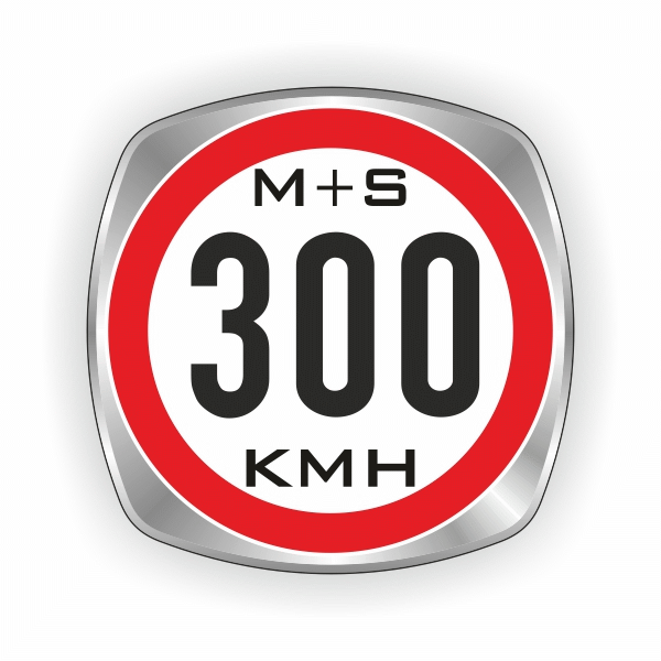 300 km/h Reifenindex-Aufkleber