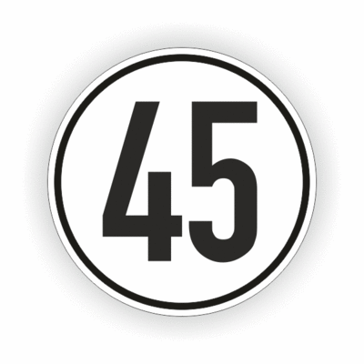 45, rund