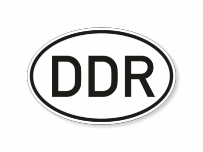 DDR-Schild Ostdeutschland