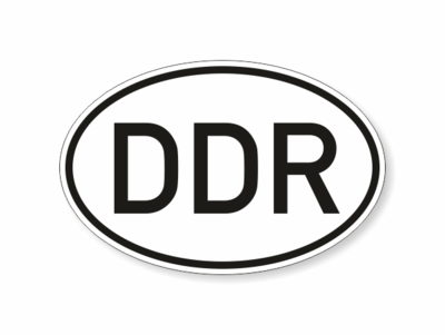 DDR Schild