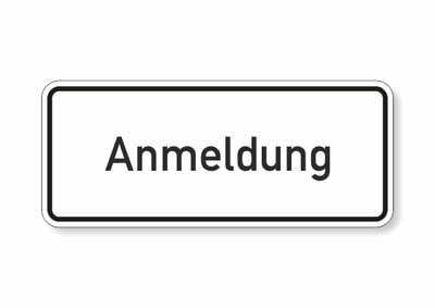 Text, Anmeldung