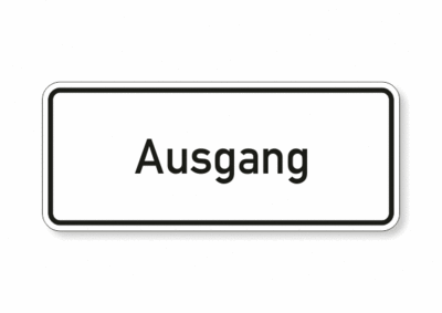 Text, Ausgang