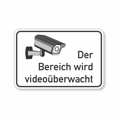 Daer Bereich wird videoüberwacht