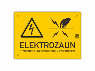 Elektrozaun, gelb, schwarz