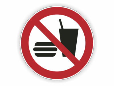 Becher, Hamburger Verbotschild