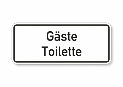 Gäste Toilette, Text