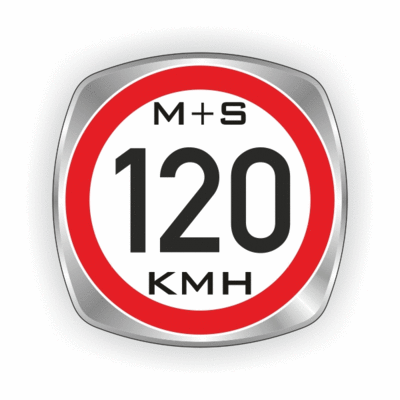 120 kmh Reifenindex-Aufkleber