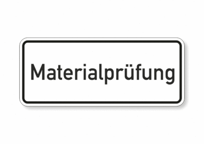 text, Materialprüfung