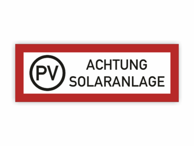 rotes Rechteck PV, Solaranlage