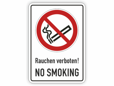 No smoking, Rauchen verboten, Symbol