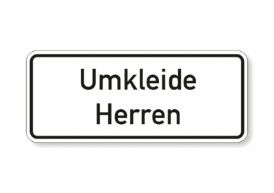 Text, Umkleide Herren