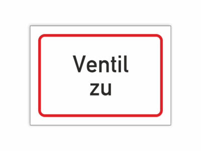 Ventil zu, Text